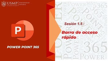 Power Point 365 : Sesión 1.5 - Barra de acceso rápido