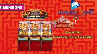 2019 HomingGame Hot Sale Super Crazy Circus Coin Pusher Game Machine screenshot 5