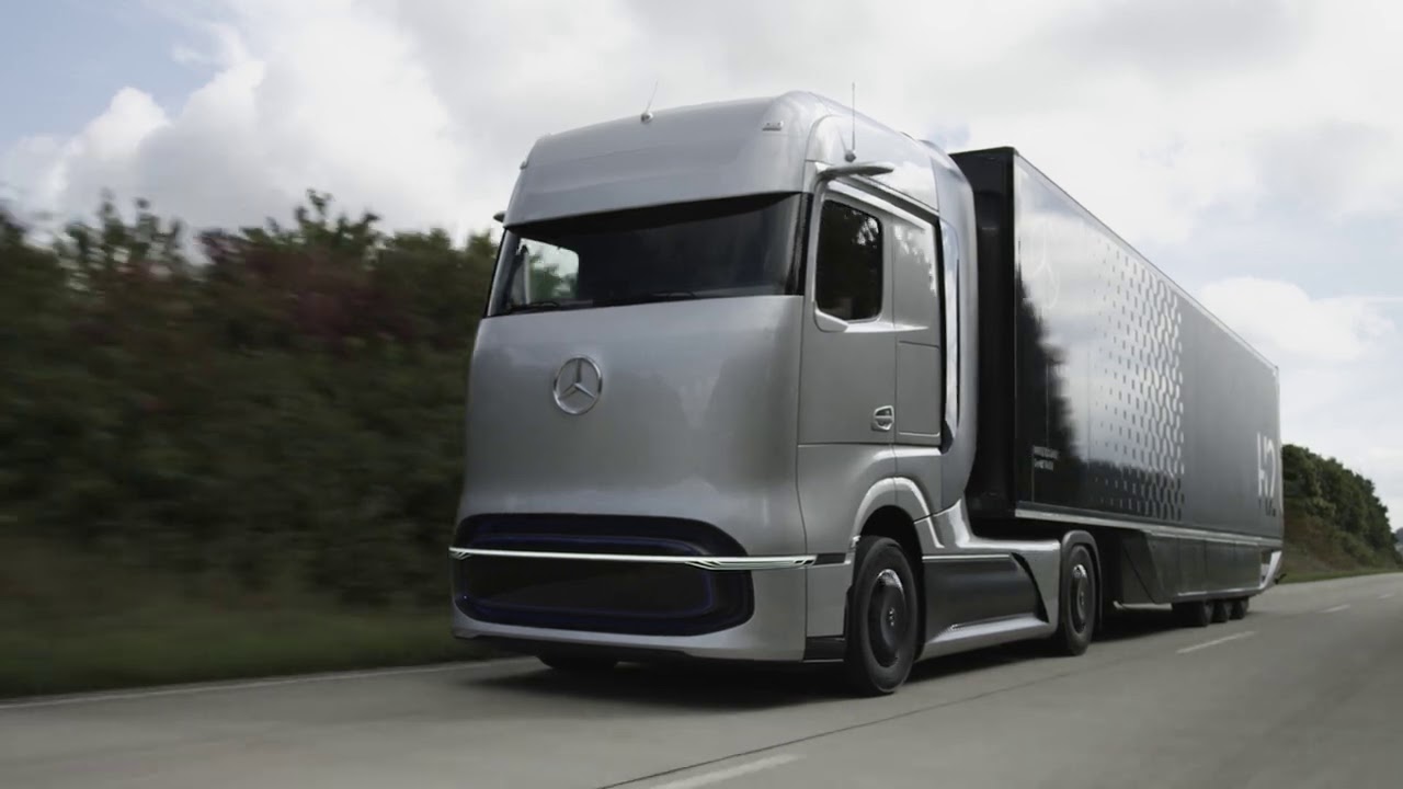 FIRST LOOK 2023 MercedesBenz GenH2 Concept Semi Truck YouTube