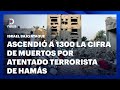 Ascendió a 1300 la cifra de muertos por atentado terrorista de Hamás #DNEWS