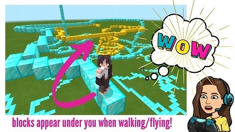 How to GENERATE BLOCKS UNDER YOU when WALKING or FLYING in Minecraft!