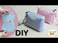 How to make zipper pouch bag  easy sewing project