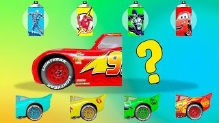 CORRECTLY GUESS BACK AND COLOR OF LIGHTNING MCQUEEN ⚡ Tebak gambar kepala petir McQueen 🧩