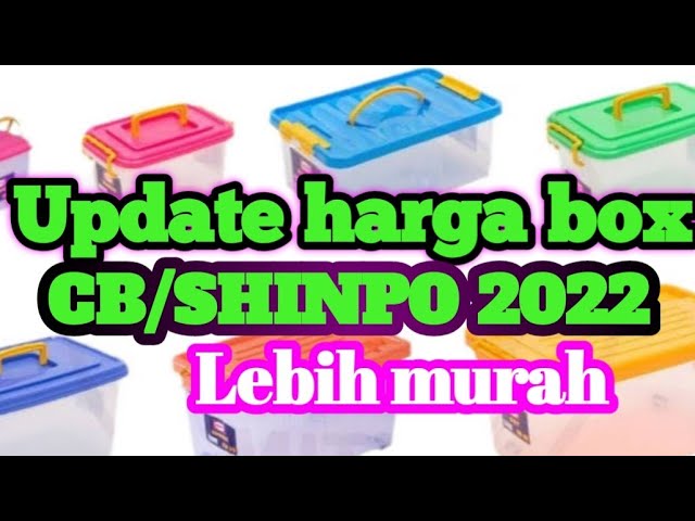 Box Container Shinpo Ukuran Cb 25-30-45-52-70-82-95-130-150-195 Liter - 25  Liter