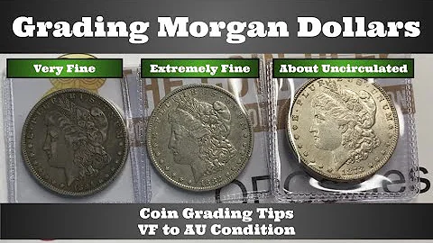 How to Grade Morgan Dollars - VF-AU Condition - Coin Grading Tips - Very Fine to About Uncirculated