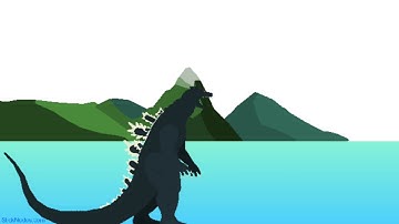 Final Wars Godzilla Test Stick Nodes Animation