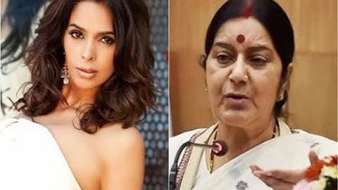 In Graphics: Mallika Sherawat ASKS HELP from External Affairs Minister Sushma Swaraj