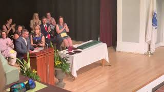 Receiving The Jackmc Hugh Dedicated Service Award