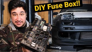 I didn't like my Rx7's fuse box so I made my own!