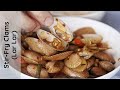 Stir fried clams recipe  lar lar clams in chili bean paste