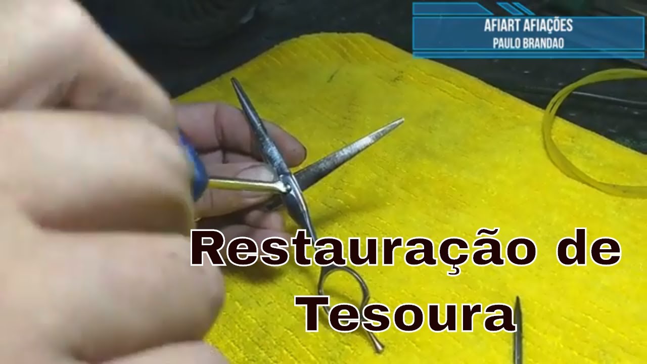 Restauração e Afiação de Tesoura de Cabelo fio Navalha