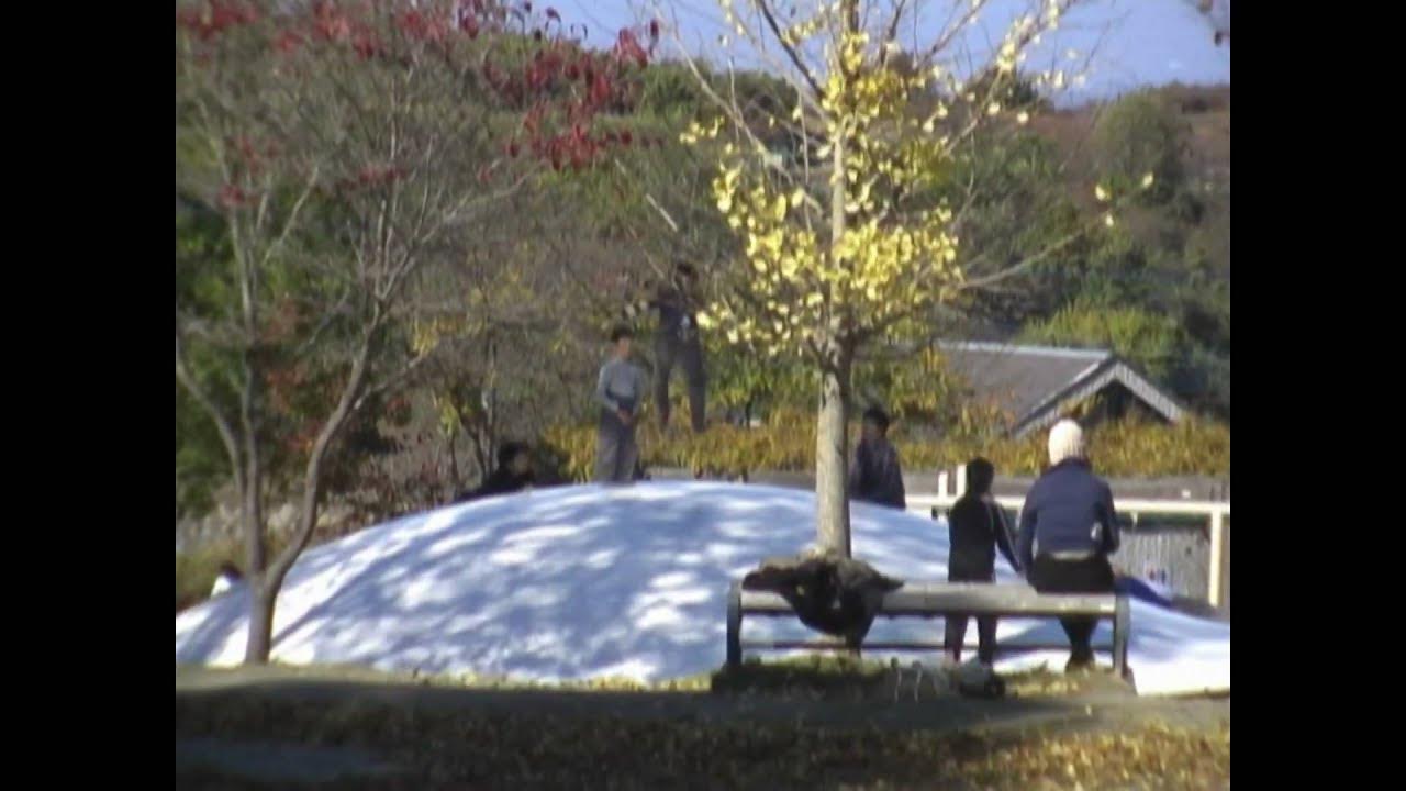 普通の小学生がおっぱい公園で、バク宙　「シルクの里公園」