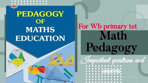 Wb primary tet 2022 ll Math pedagogy important questions and answers @Wasim Academy #urdu #evs #cdp