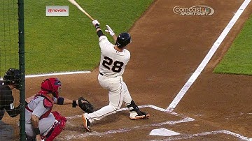 STL@SF: Posey opens the scoring with an RBI double