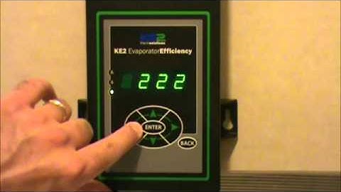 KE2 Evap - Initiating a Factory Reset - Versions Prior to Scrolling Text - Video 010