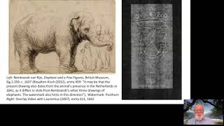 Watermark Match Discoveries in Drawings by Rembrandt