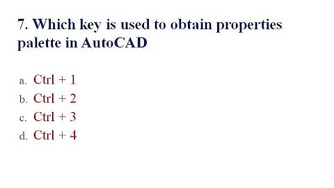 AutoCAD MCQs