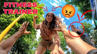 ESCAPING BEAUTIFUL CRAZY FITNESS GIR(Epic ParkourPOV Chase LOVE)