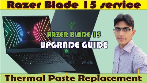 Razer Blade 15 Advanced Disassembly, fan cleaning and thermal paste replacement