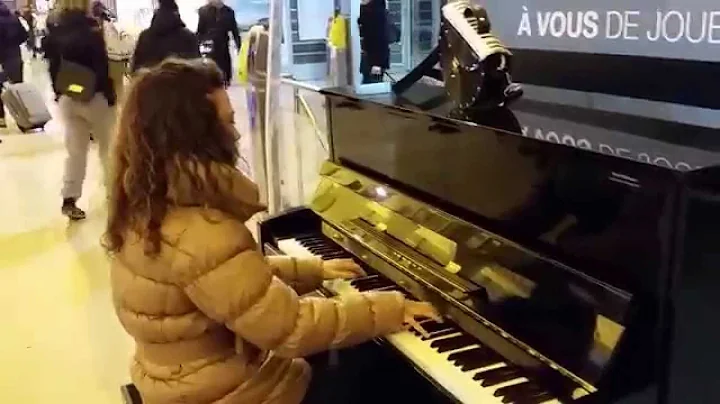 Myriam 2 mn  d'arrt avec Chopin en gare de Grenobl...