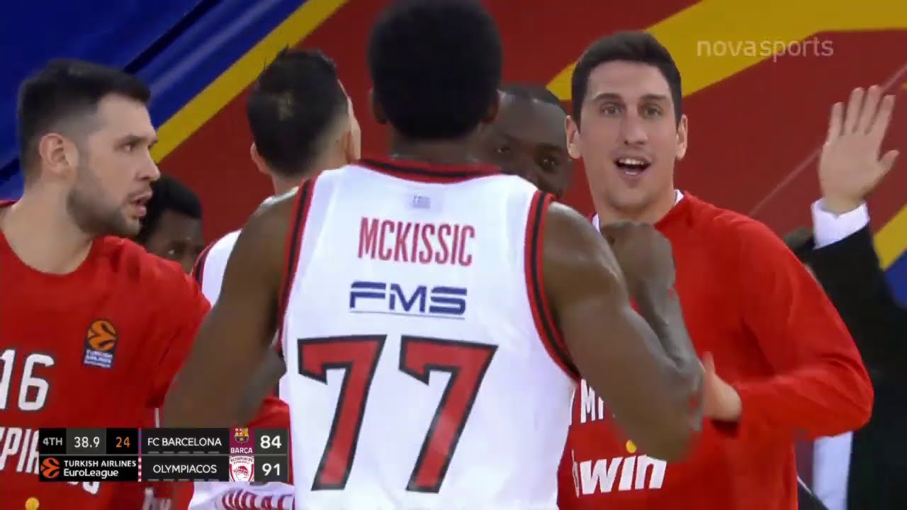 Μπαρτσελόνα-Ολυμπιακός: 88-96 (MD 9, 8/12/20)