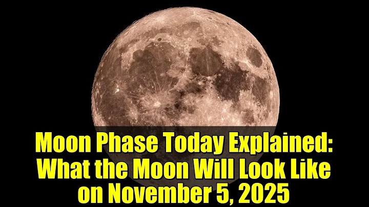 Moon Phase Today Explained: What the Moon Will Look Like on November 5, 2025