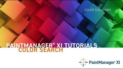 PaintManager® XI Software Tutorials - Color Search