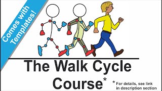 OpenToonz 2D animation  Walk Cycle Course (How to animate a Walk Cycle)