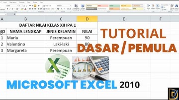 TUTORIAL DASAR Microsoft Excel 2010 - PEMULA