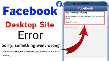 Sorry Something Went Wrong We