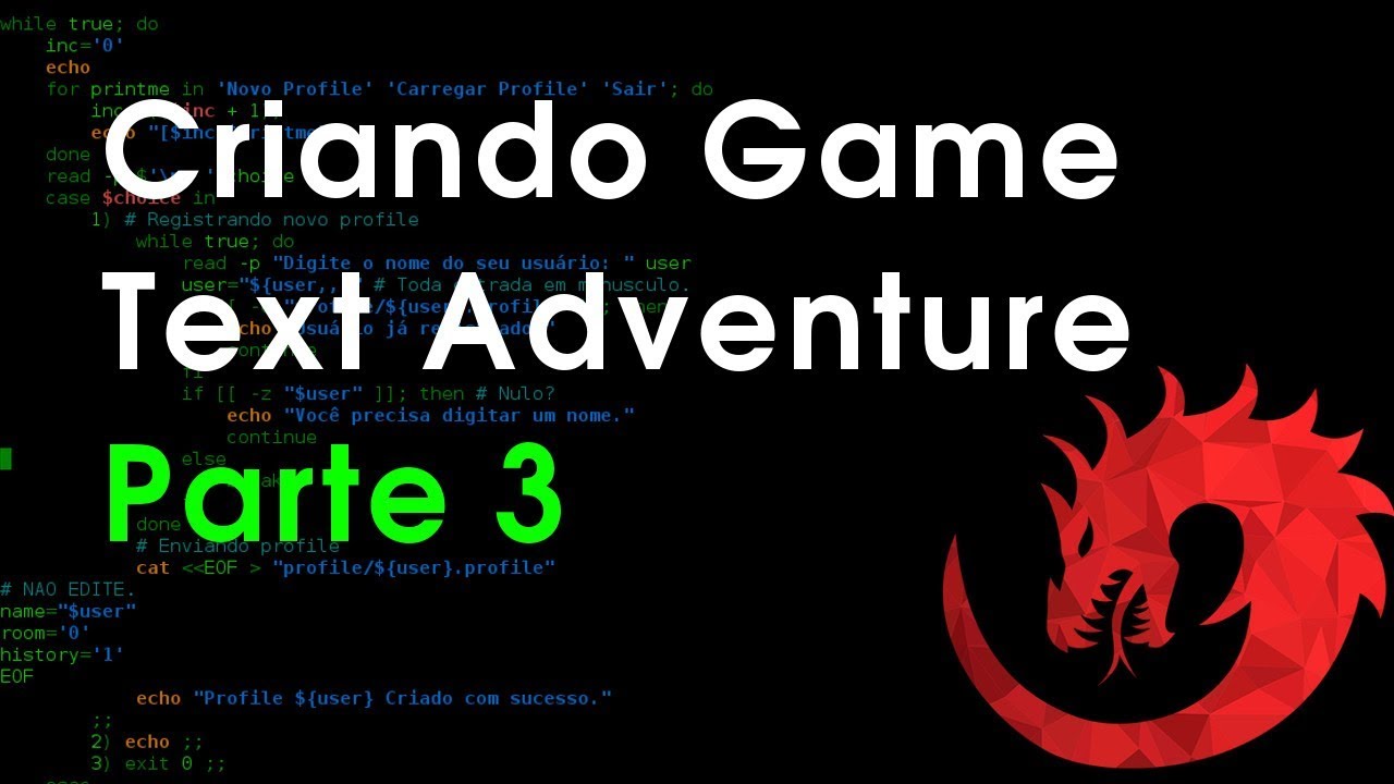 GAME AVENTURA EM TEXTO, EM SHELL BASH [PART 3]