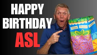 Birthday Party Signs In ASL - Sign The Happy Birthday Song!