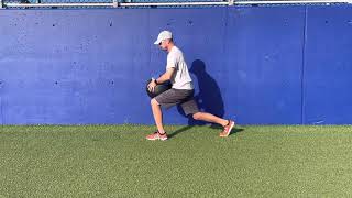 Split Squat Med Ball Rotational Slam