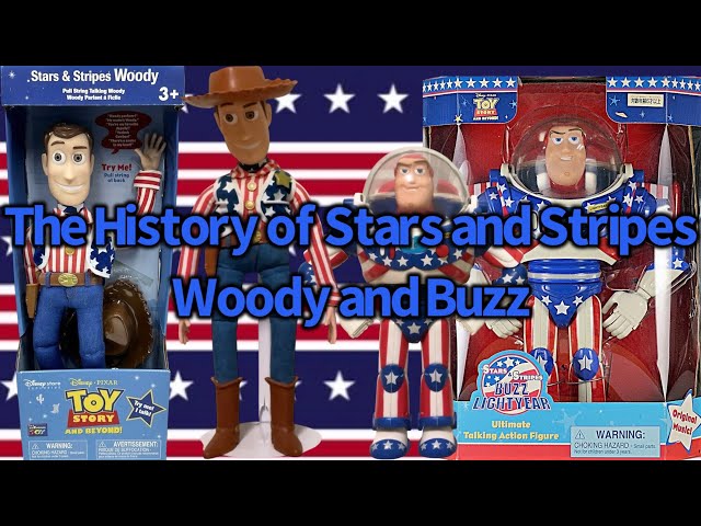 The History of Toy Story and Beyond Stars and Stripes Woody and