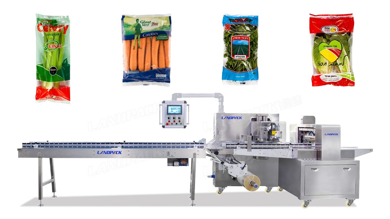 Fresh Vegetables and Fruits Pillow Flow Packaging Machine