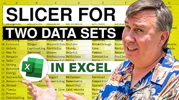 Excel Slicer Secrets: Slicer For Two Data Sets - Episode 2198