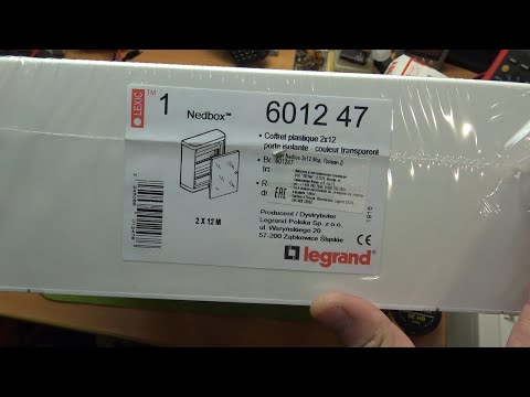 Legrand Nedbox 601247 Щит распределительный навесной 24 модулей. Распаковка, габариты, что внутри
