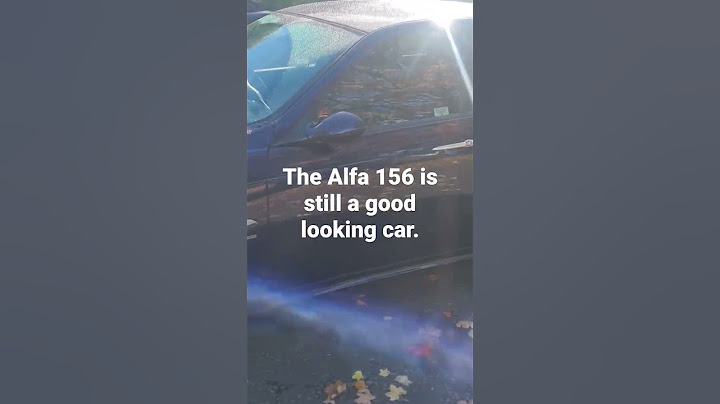 Alfa 156. Still a dam fine car.