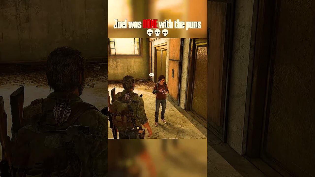 Joel had enough of Ellie’s jokes 💀