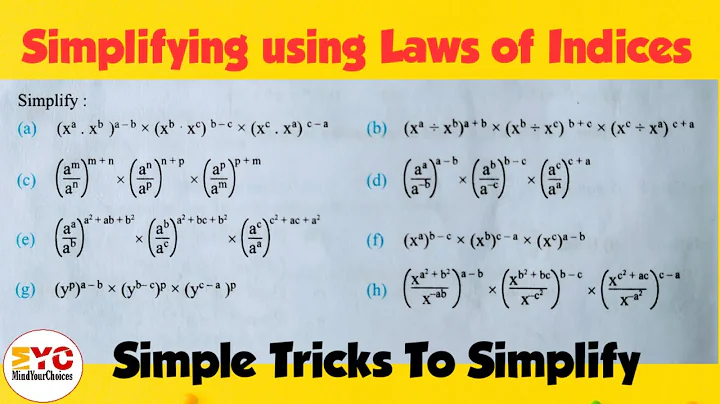 Simplifying Exponent with Fractions, variables, Negative Exponents, Multiplication and Division