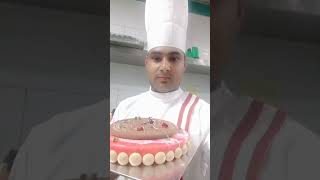 Raspberry  mousse  cake new design  like  follow share comment subscribe   design