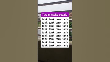 Two mistake puzzle #brainteaser #search #find #shortvideo