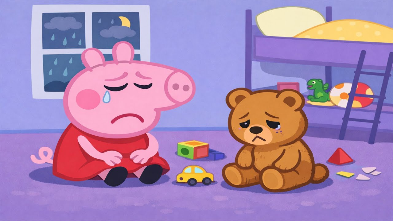 Peppa Pig on a Rainy Evening 🌧️🌙 | Nothing Feels Right Tonight | Peppa Pig Adventure Animation