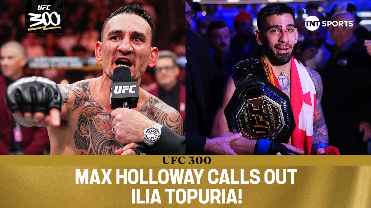 ⁣MAX HOLLOWAY IS THE BMF! Max Holloway knocks out Justin Gaethje! #UFC300 post-fight interview