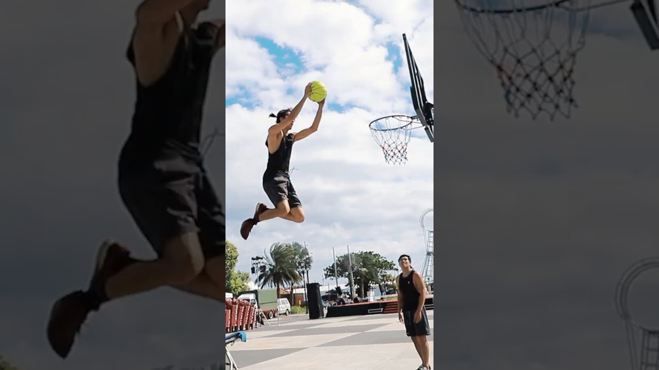 蹦床灌籃 Trampoline Dunk / Fun Action / 2025 花蓮日出大道演出 縮圖