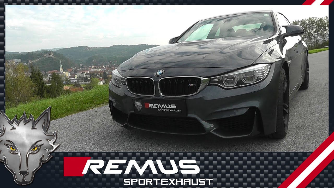 Bmw M4 F With Remus Axle Back Sport Exhaust System Youtube