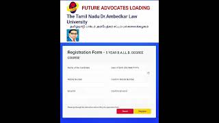 ONLINE LAW DEGREE APPLICATION | VIDEO LINK ON PINNED COMMENT | #tndalu #tndalu2023 screenshot 5