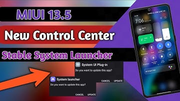 Miui 13.5 NEW CONTROL CENTER UPDATE NO LAG - NO HANG | MIUI 13.5 STABLE SYSTEM LAUNCHER RELEASED😍😍