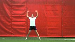 Power - In Out Jumping Jacks Front View