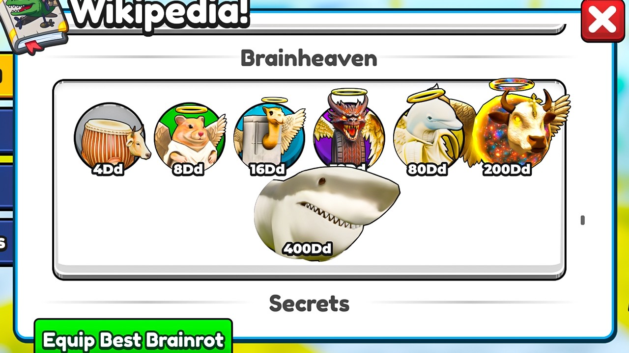 Unlocking MAX Level SQUALO CAVALLO In Brainrot Evolution Roblox!